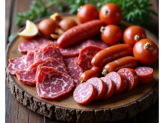 Auswahl an verschiedenen artisanalen Schweizer Wurstwaren