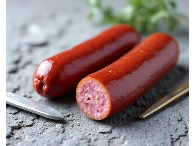 Landjäger an einem Seil hängend