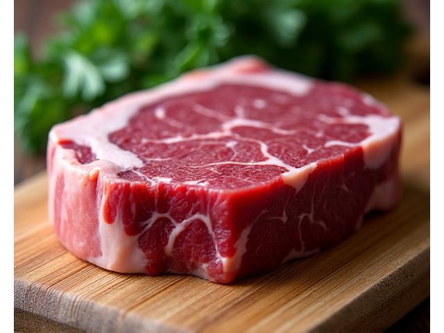 Wagyu Ribeye Steak auf rustikalem Holzbrett